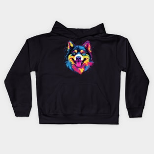 Alaskan Husky Smiling Kids Hoodie